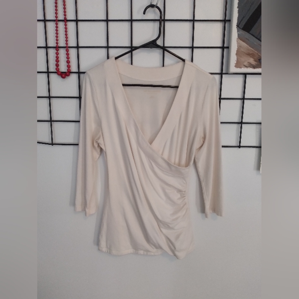 White Wrap Top